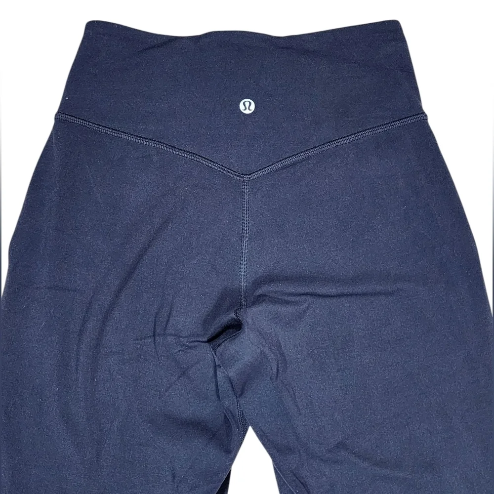 Lululemon Align High Rise Cropped Joggers Womens 4 Black